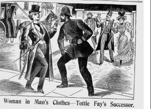 Illustrated police News 1896 September 5 Woman Dressed as a Man